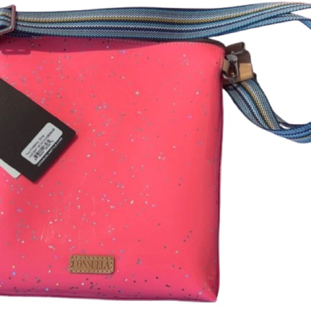 Consuela “Shine” Pink Crossbody Bag